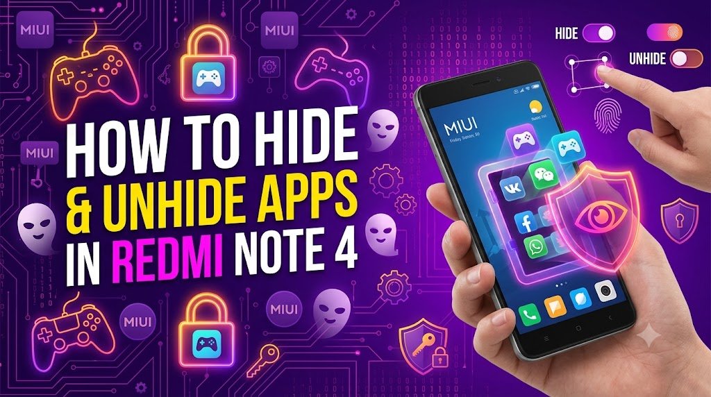 hide and unhide apps xiaomi redmi note 4