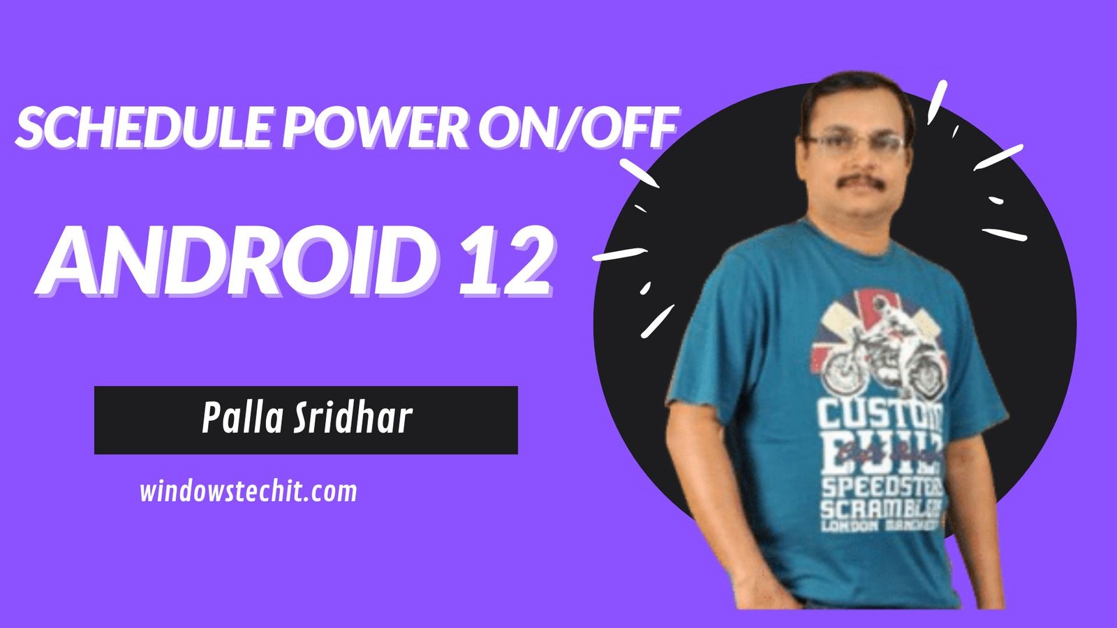 schedule power on off android 12