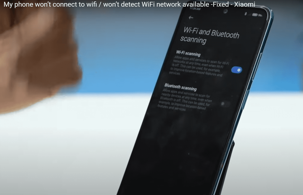 wifi and blutooth scanning xiaomi